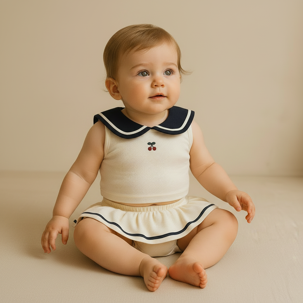 Gentle Nest AI hero image - Navy Two-Pieces Swim Bodysuit