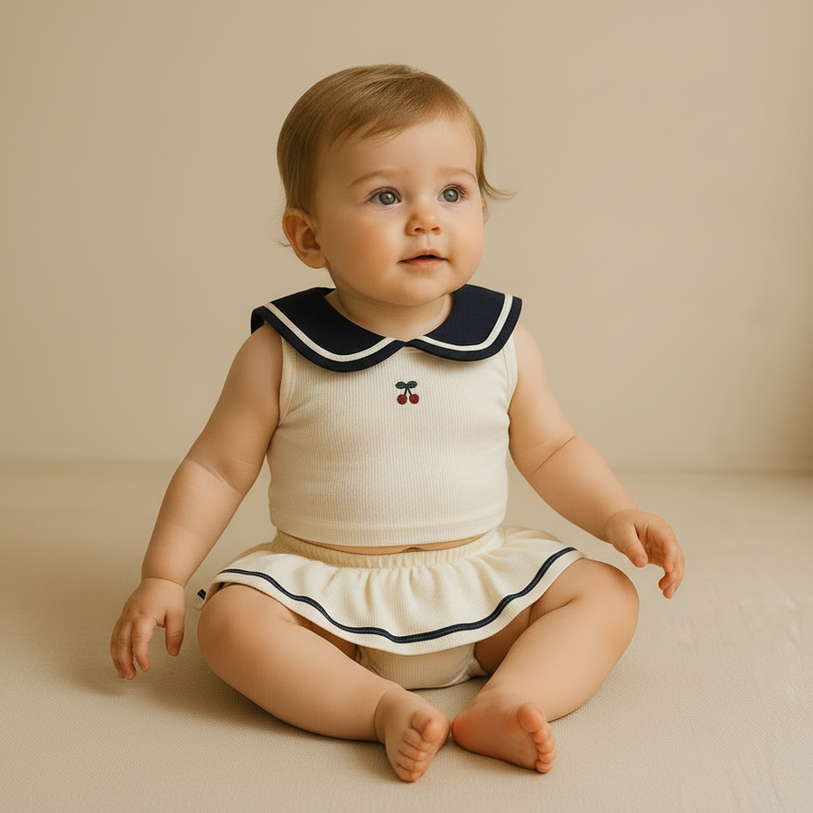 Gentle Nest AI hero image - Navy Two-Pieces Swim Bodysuit