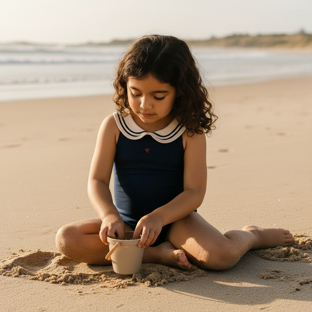 Gentle Nest AI hero image - Navy One-Piece Swim Bodysuit