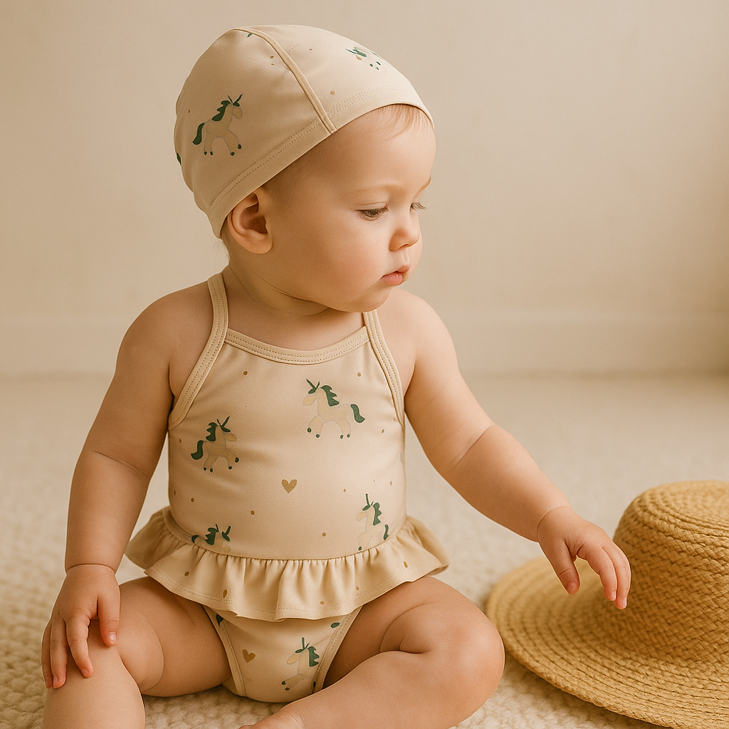 Gentle Nest AI hero image - Unicorn Print Swimwear Bodysuit Set