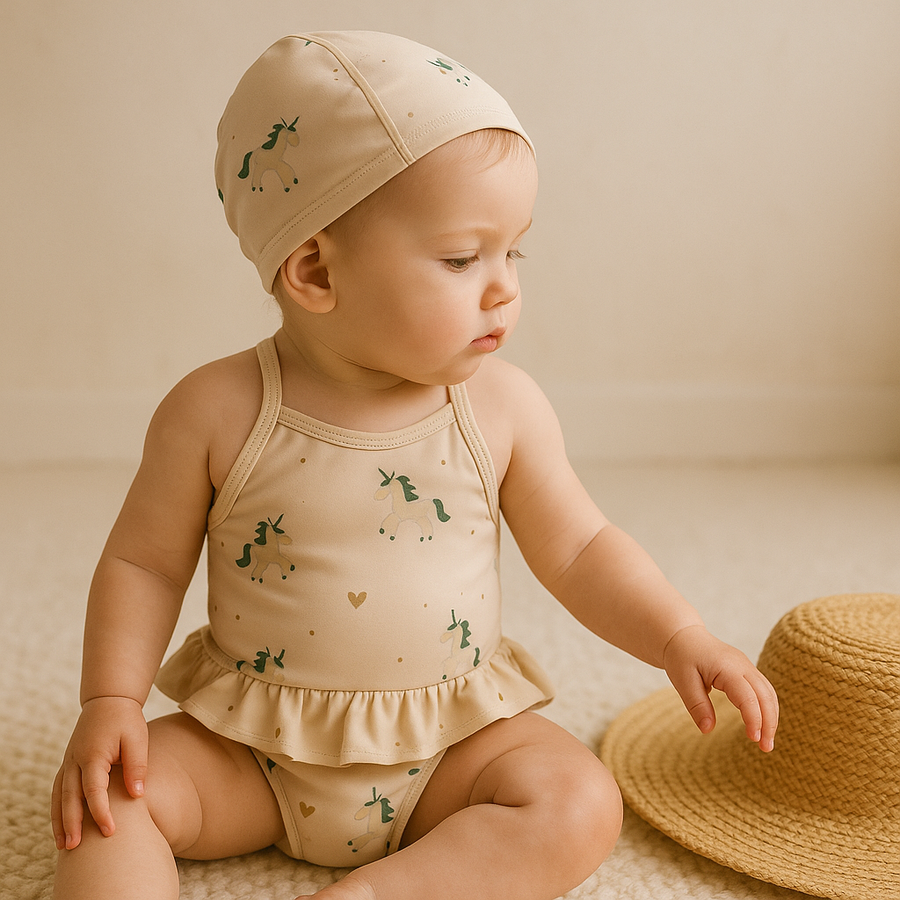 Gentle Nest AI hero image - Unicorn Print Swimwear Bodysuit Set