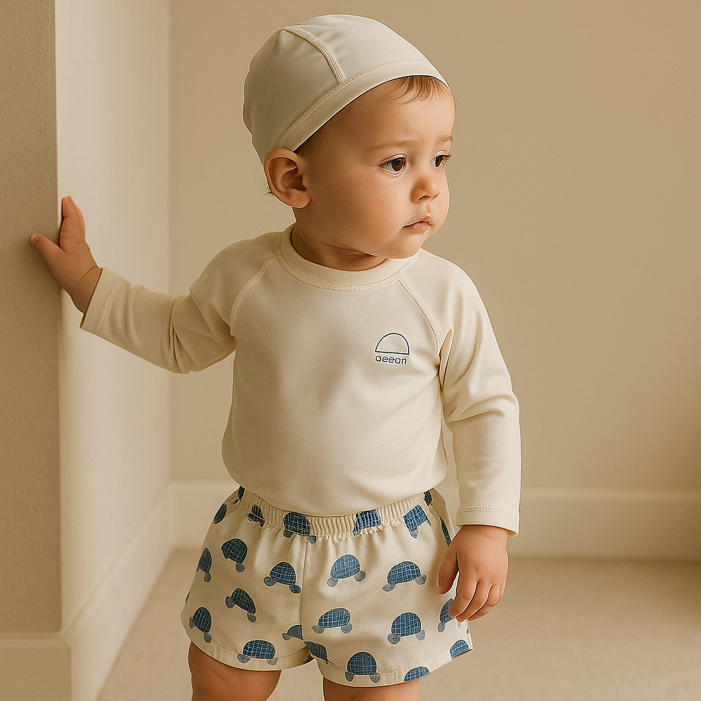 Gentle Nest AI hero image - Bright Turtles Long Sleeve Swimwear Set