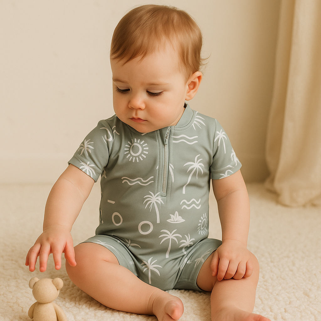 Gentle Nest AI hero image - Sea Vibes Monokini Short Sleeve Swimsuit