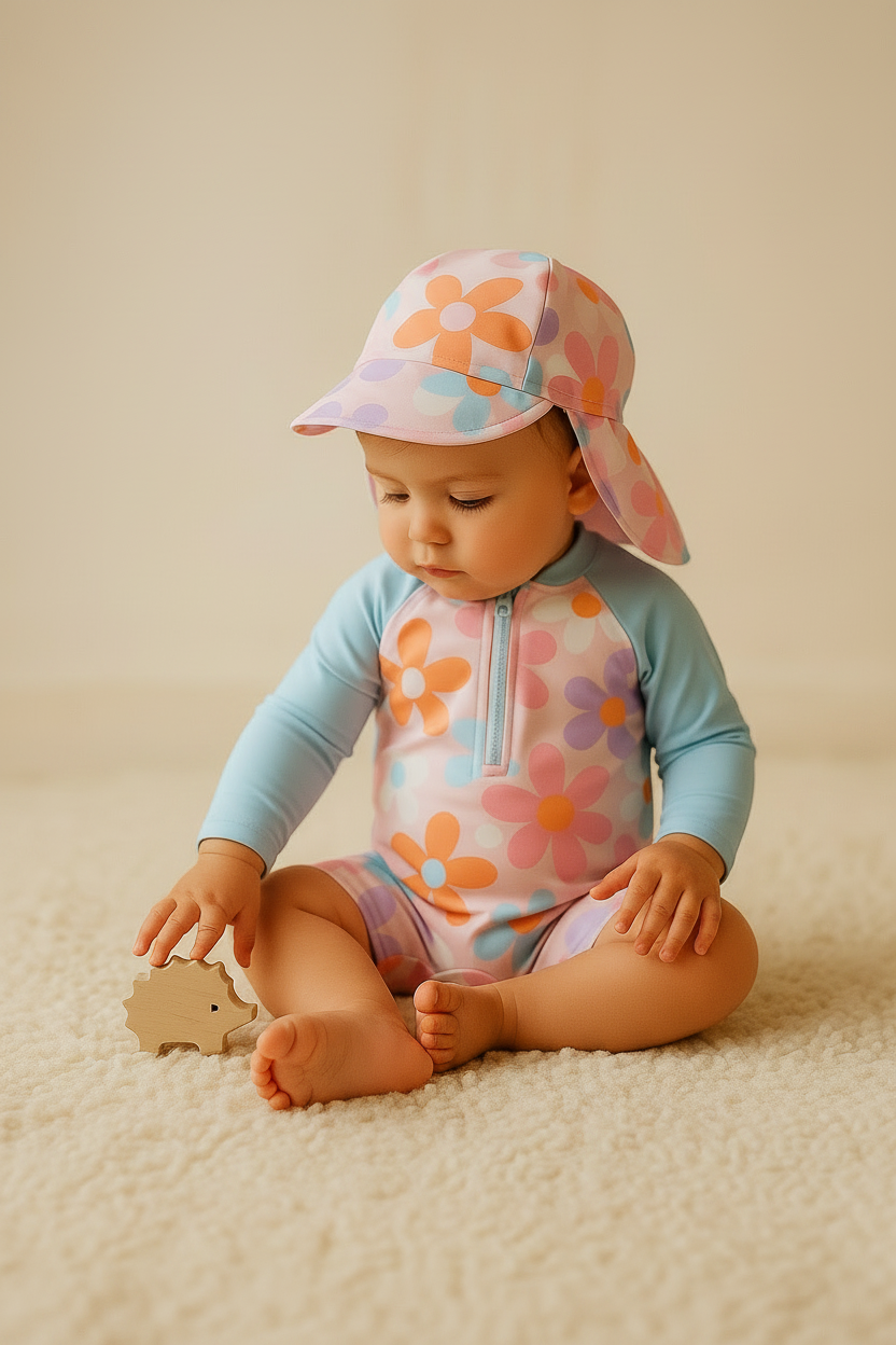 Gentle Nest AI hero image - Happy Floral Zip-Up Swimwear Set