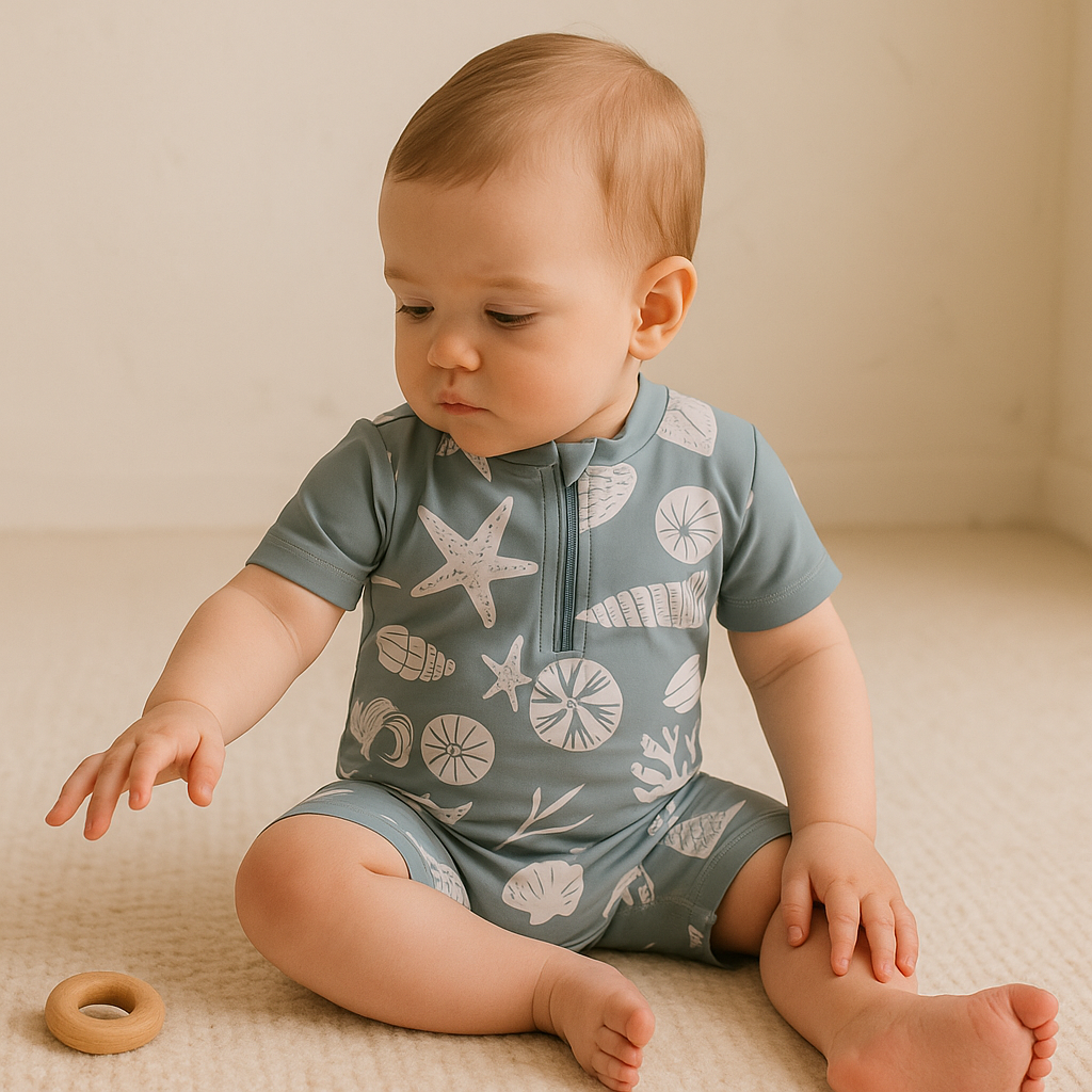 Gentle Nest AI hero image - Ocean Breeze Short Sleeve Swimsuit