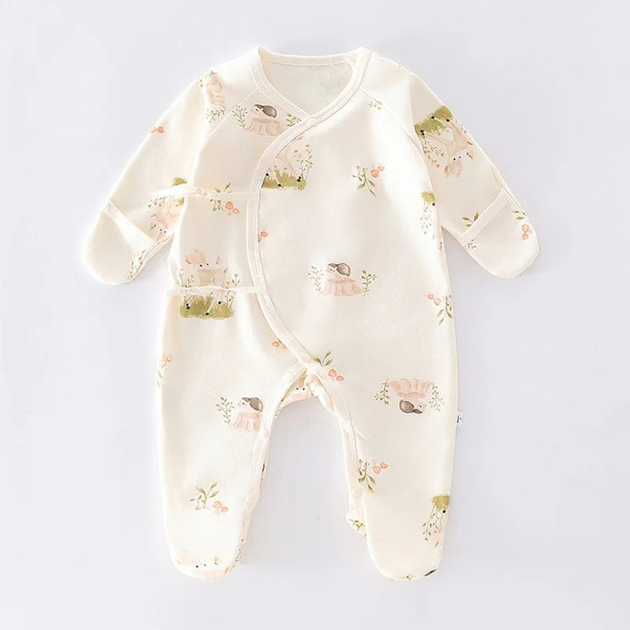 Hedgehog newborn wrap footie pajama