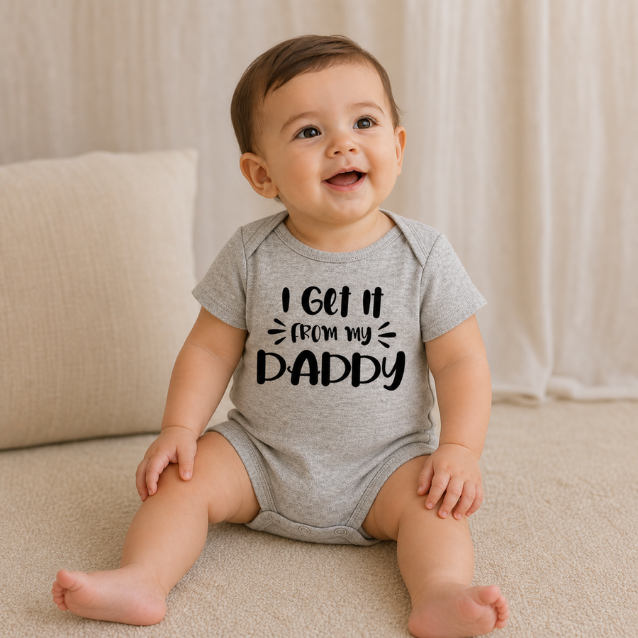 I Love My Daddy Romper, product view 2