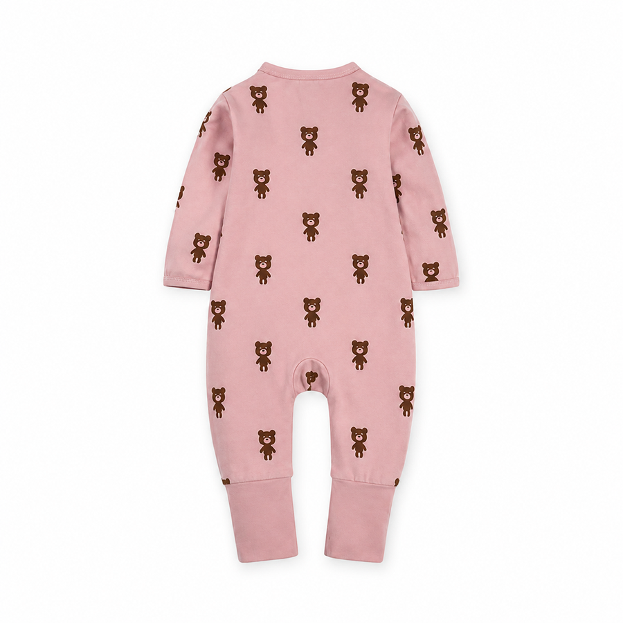 Pink Bears Romper — Pink Bears — Back view — image 2