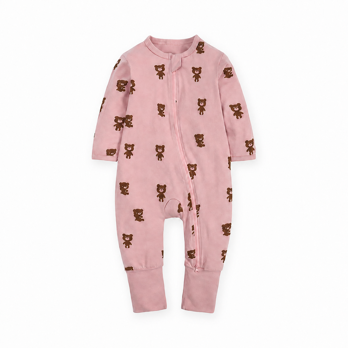 Pink Bears Romper — Pink Bears — Front view — image 1