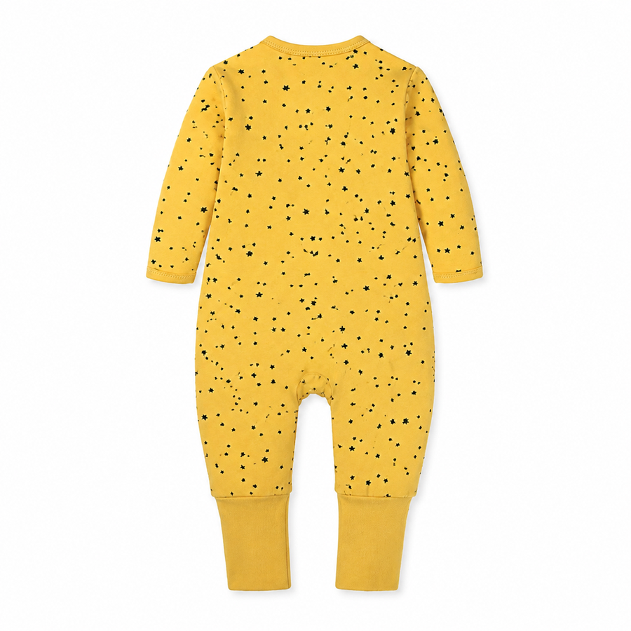 Mustard Dots Romper — Mustard Dots — Back view — image 2