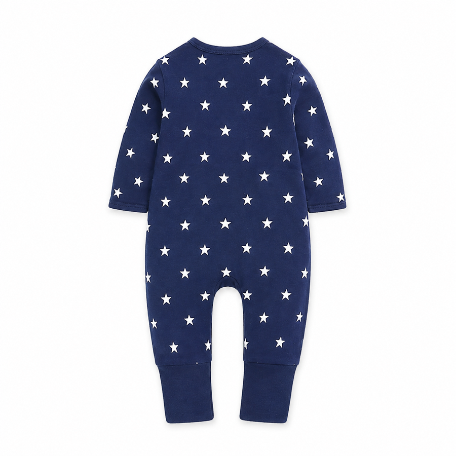 Navy Stars Romper — Navy Stars — Back view — image 2