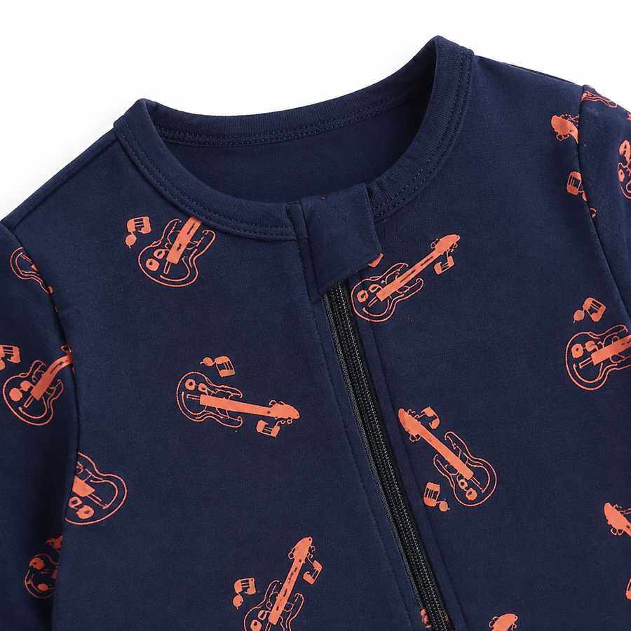 Midnight Guitars Romper — Midnight Guitars — Zipper detail — image 3