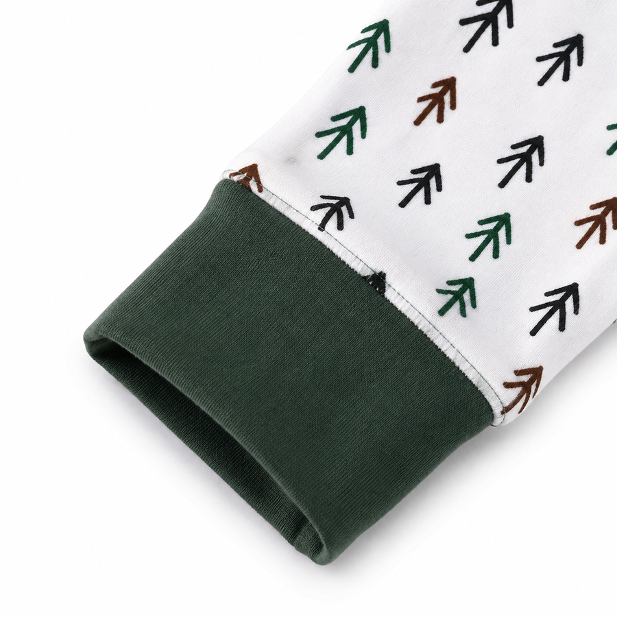 Tiny Pines Romper — Tiny Pines — Cuff and foot detail — image 4