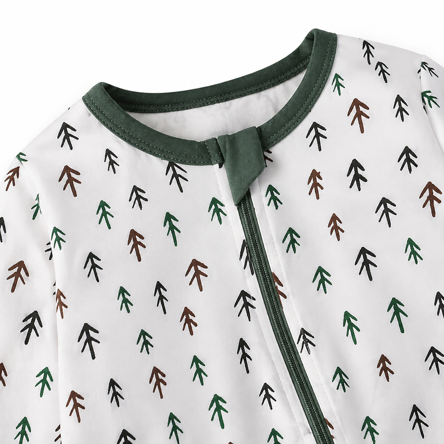 Tiny Pines Romper — Tiny Pines — Zipper detail — image 3