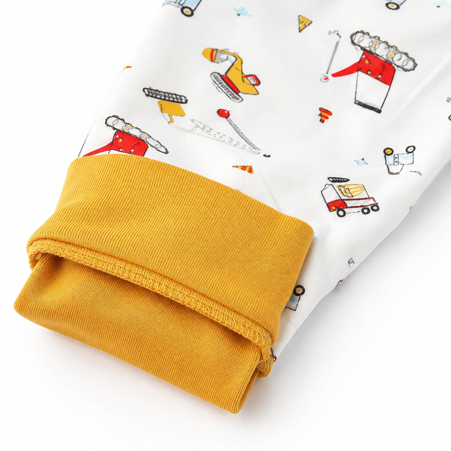 Autumn Friends Romper — Autumn Friends — Cuff and foot detail — image 4