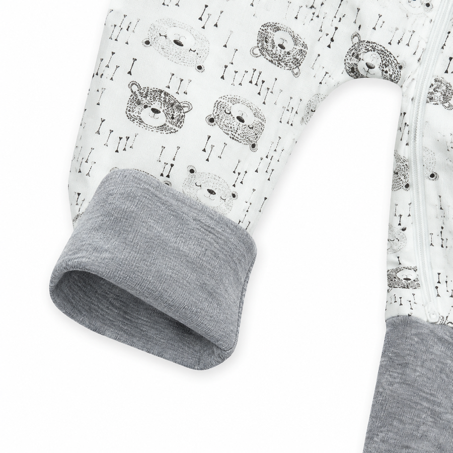 Gray City Romper — Gray City — Cuff and foot detail — image 4