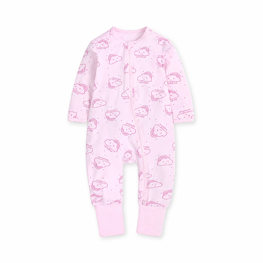 Pink Rainbows Romper — Pink Rainbows — Front view — image 1