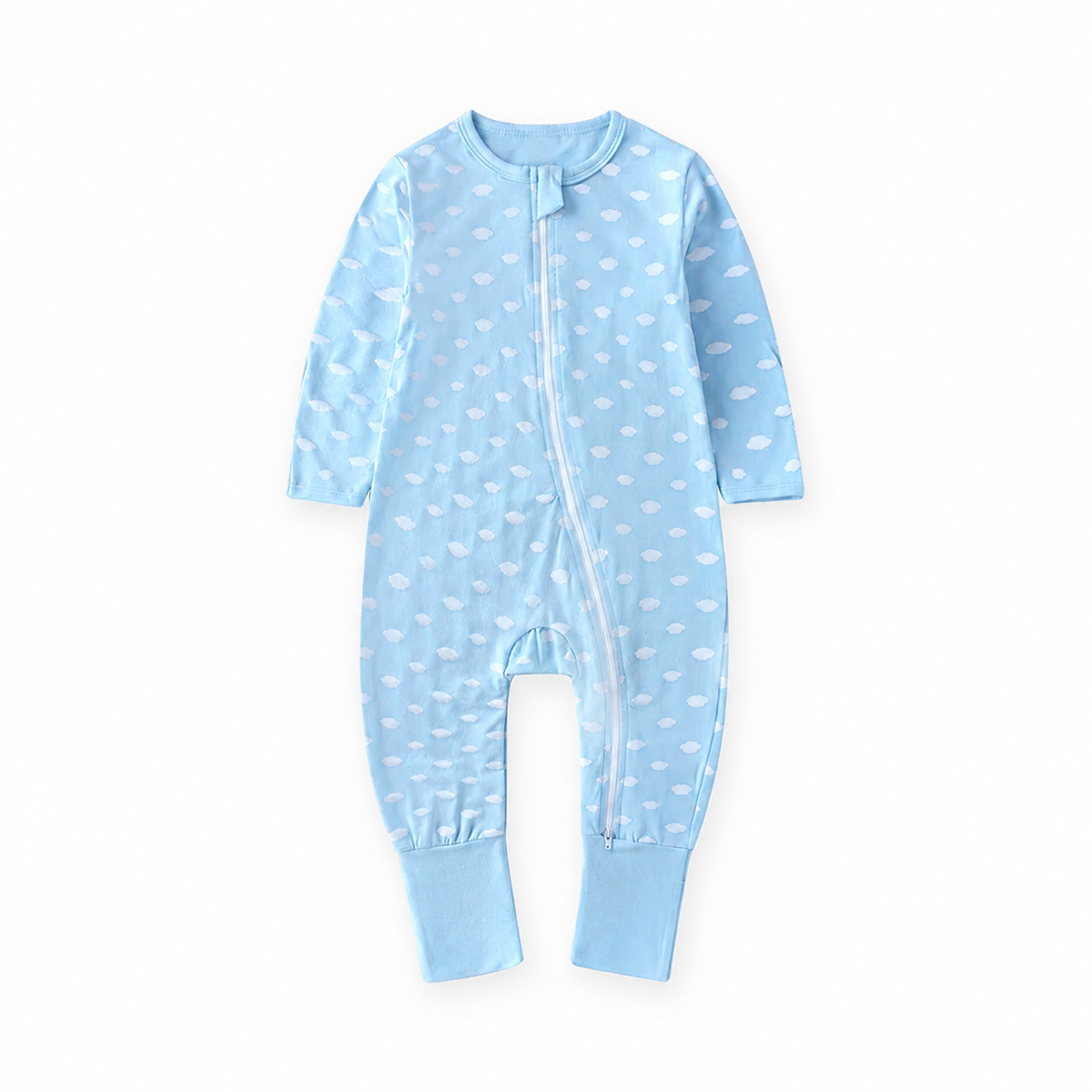 Blue Clouds Romper — Blue Clouds — Front view — image 1