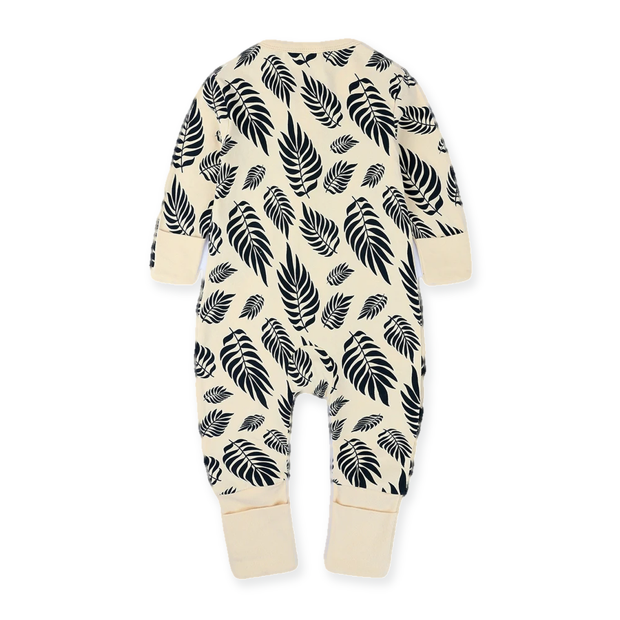 Botanical Leaves Romper — Botanical Leaves — Back view — image 2