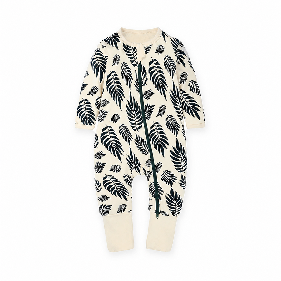 Botanical Leaves Romper — Botanical Leaves — Front view — image 1