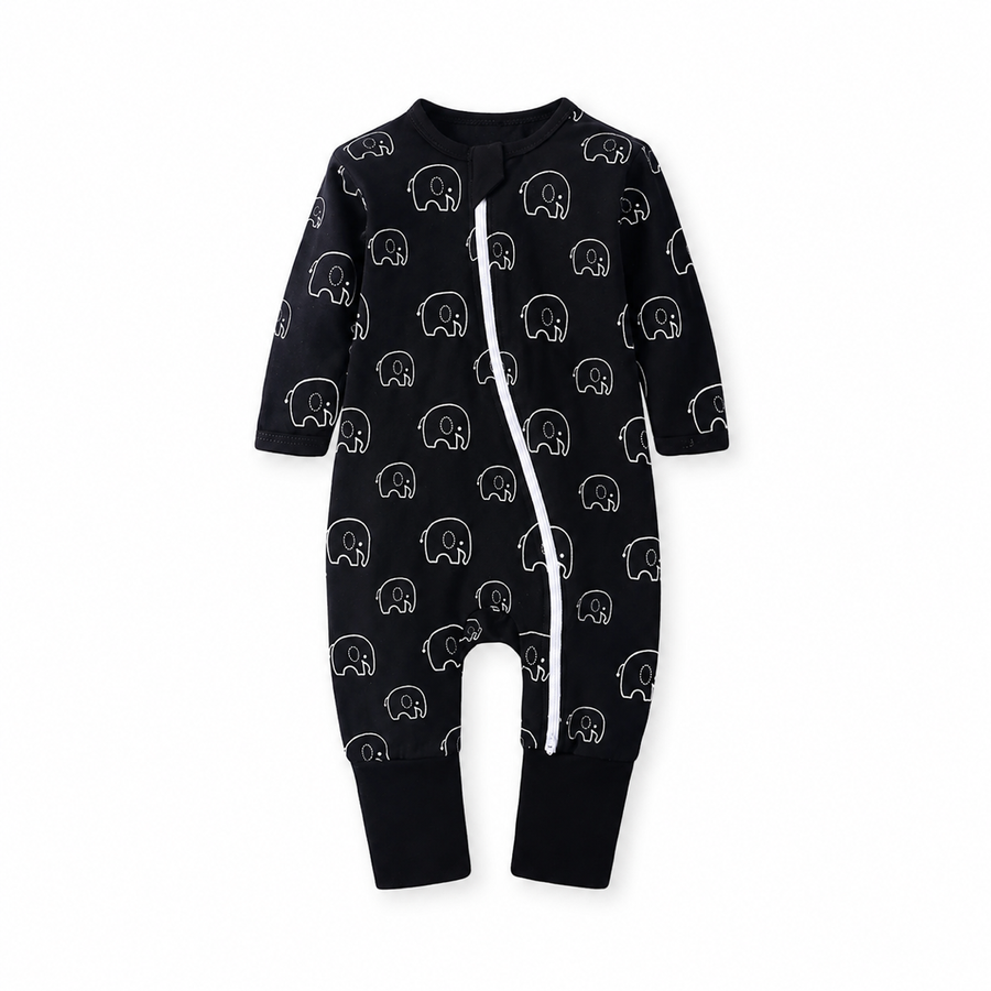 Midnight Elephants Romper — Midnight Elephants — Front view — image 1