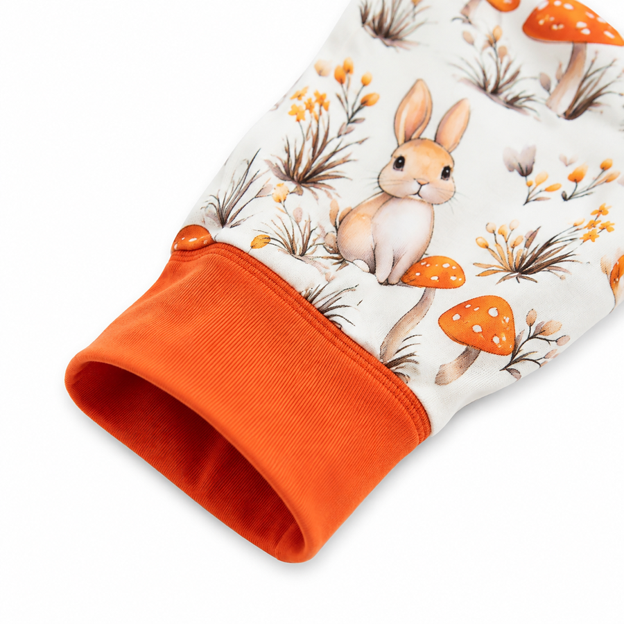 Autumn Bunny Romper — Autumn Bunny — Cuff and foot detail — image 4