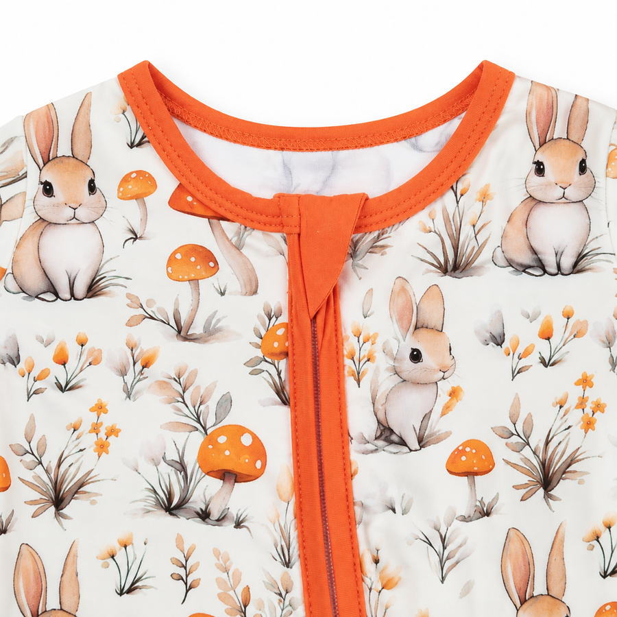 Autumn Bunny Romper — Autumn Bunny — Zipper detail — image 3
