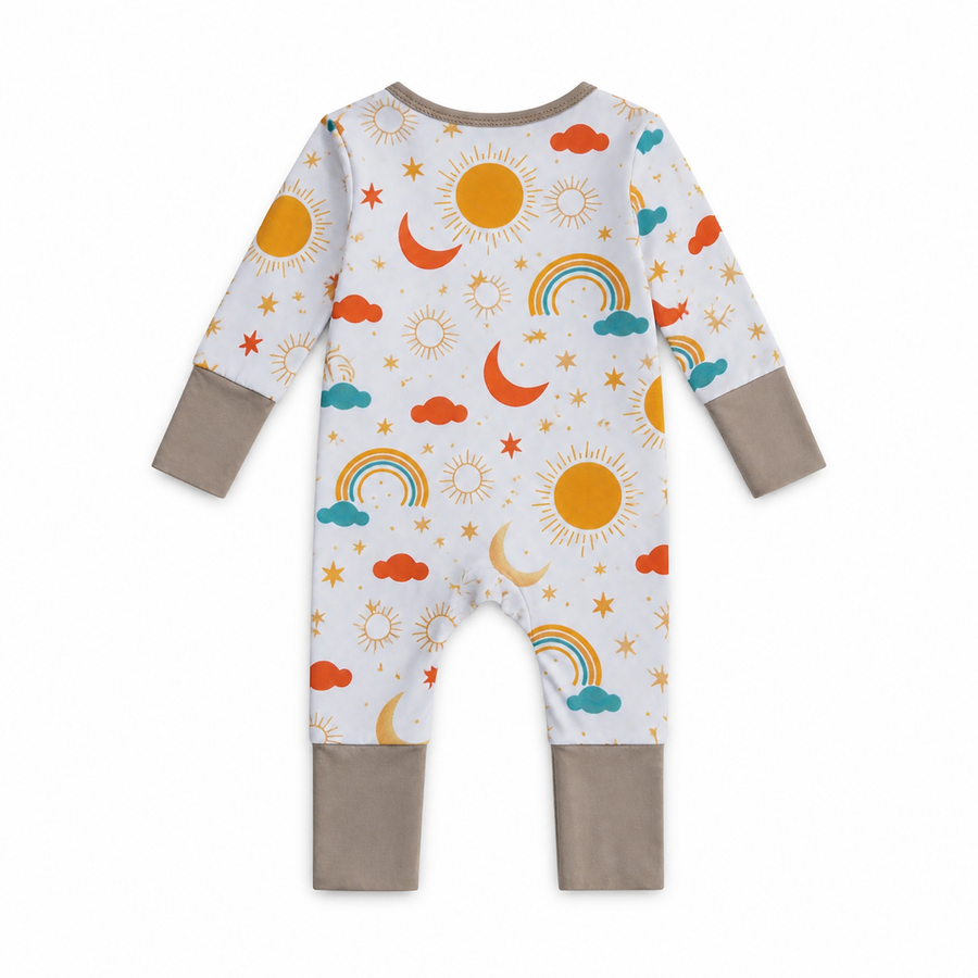 Celestial Rainbow Romper — Celestial Rainbow — Back view — image 2