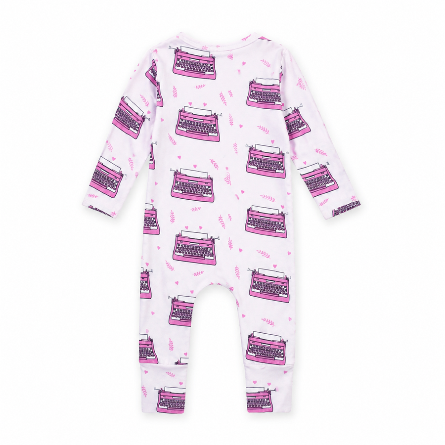 Pink Storybooks Romper — Pink Storybooks — Back view — image 2