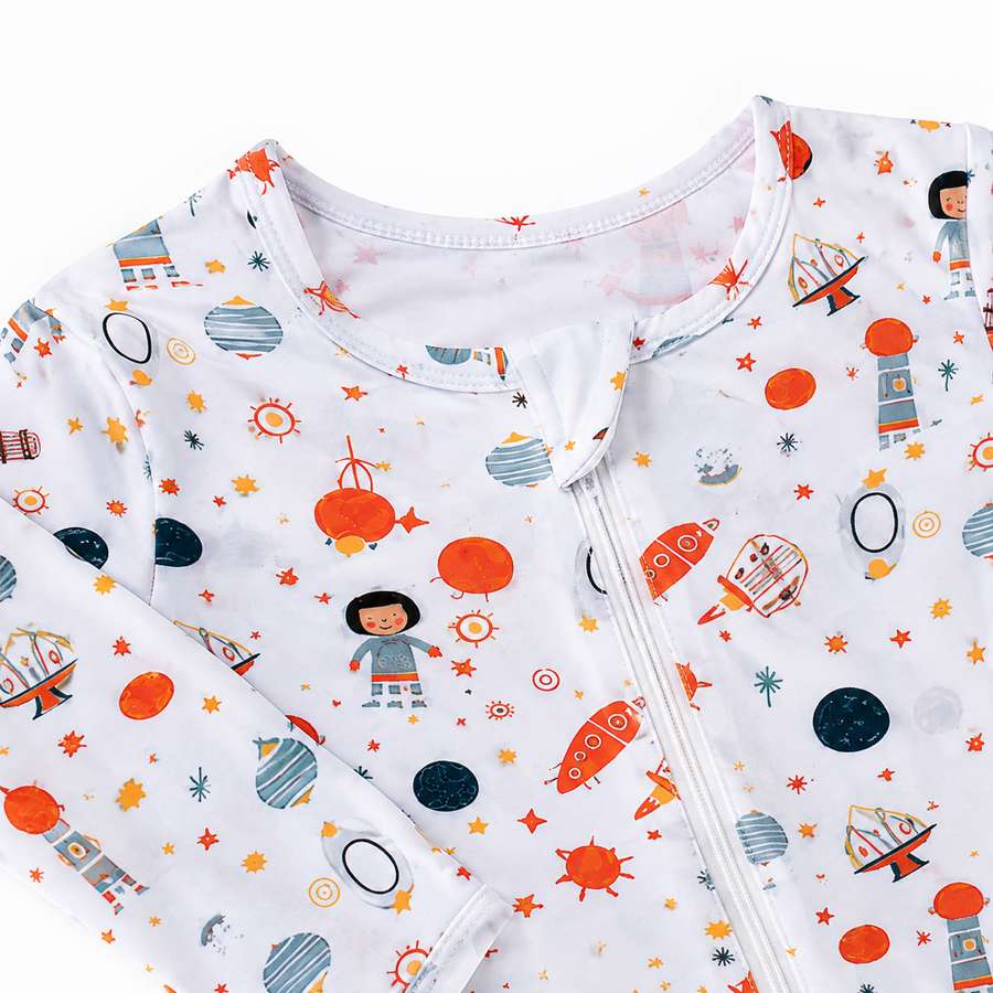 Cosmic Adventure Romper — Cosmic Adventure — Zipper detail — image 3