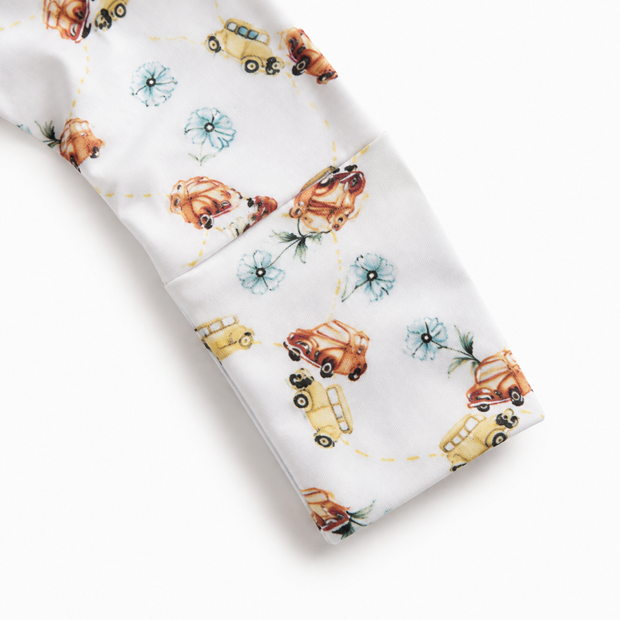 Meadow Friends Romper — Meadow Friends — Cuff and foot detail — image 4