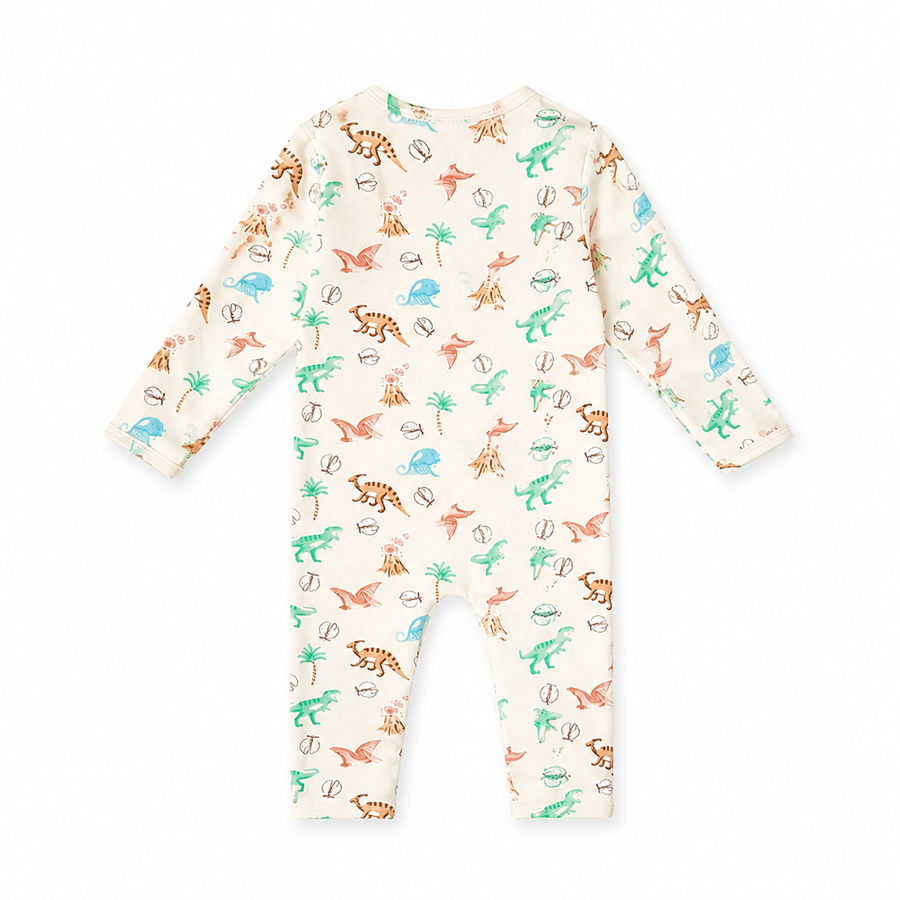 Garden Dinosaurs Romper — Garden Dinosaurs — Back view — image 2