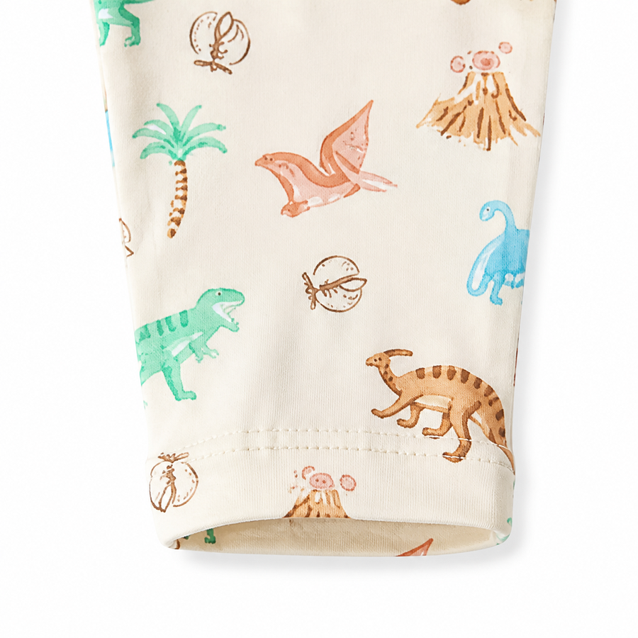 Garden Dinosaurs Romper — Garden Dinosaurs — Fabric detail — image 4