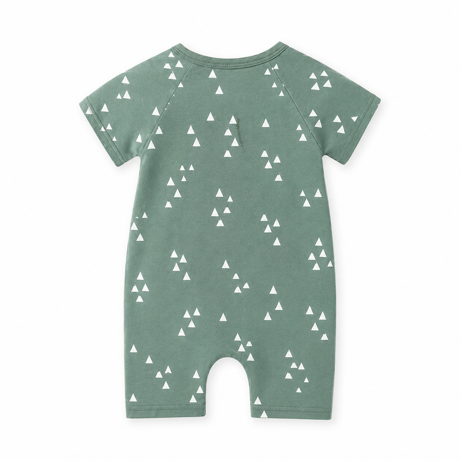 Sage Trees Short-Sleeve Shortie Romper — Sage Trees — Back view — image 2