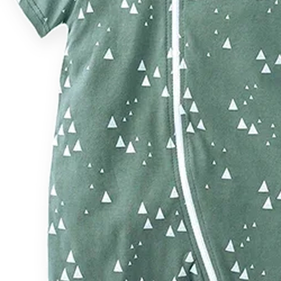Sage Trees Short-Sleeve Shortie Romper — Sage Trees — Fabric detail — image 7