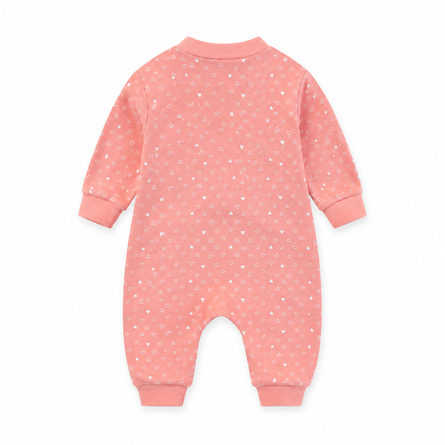 Coral Hearts Romper — Coral Hearts — Back view — image 2