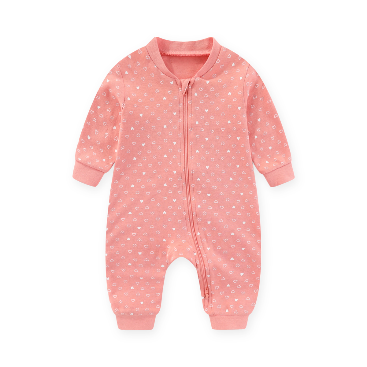 Coral Hearts Romper — Coral Hearts — Front view — image 1