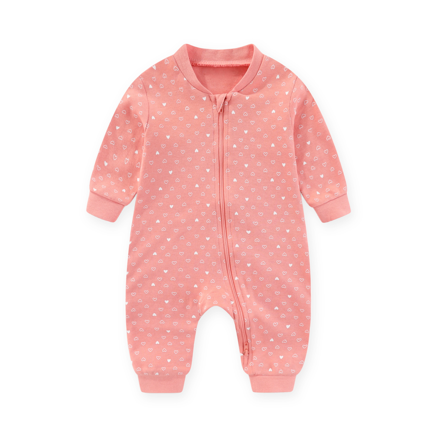 Coral Hearts Romper — Coral Hearts — Front view — image 1