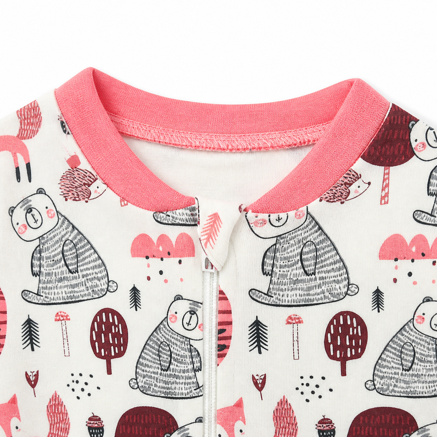 Blush Friends Romper — Blush Friends — Zipper detail — image 3