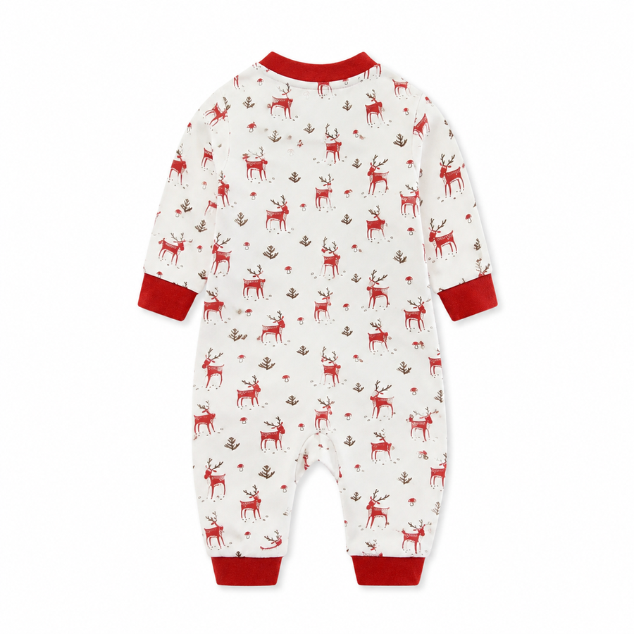 Red Woodland Romper — Red Woodland — Back view — image 2