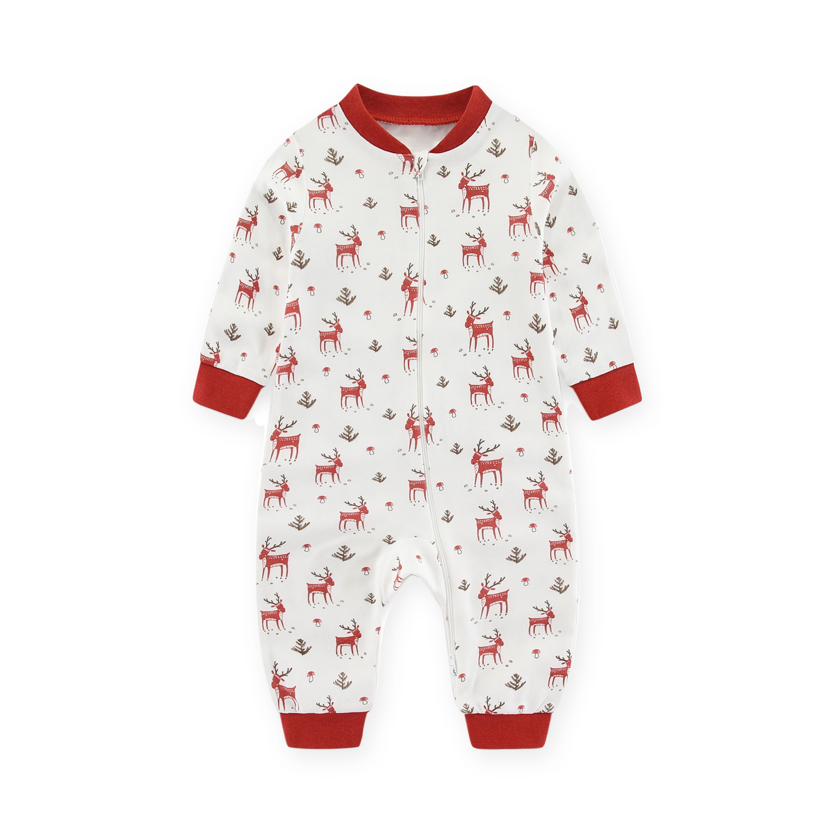 Red Woodland Romper — Red Woodland — Front view — image 1