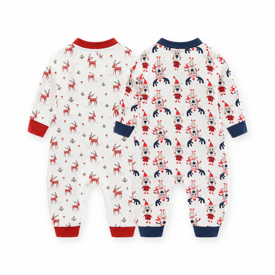 Holiday Friends 2-Pack Rompers — Holiday Friends — Back view — image 2