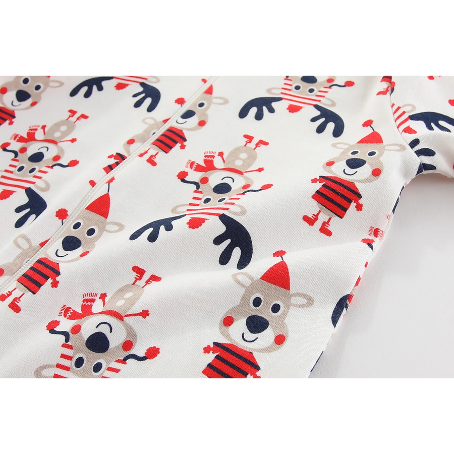 Holiday Friends 2-Pack Rompers — Holiday Friends — Zipper detail — image 4