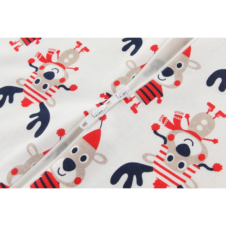 Holiday Friends 2-Pack Rompers — Holiday Friends — Zipper detail — image 5