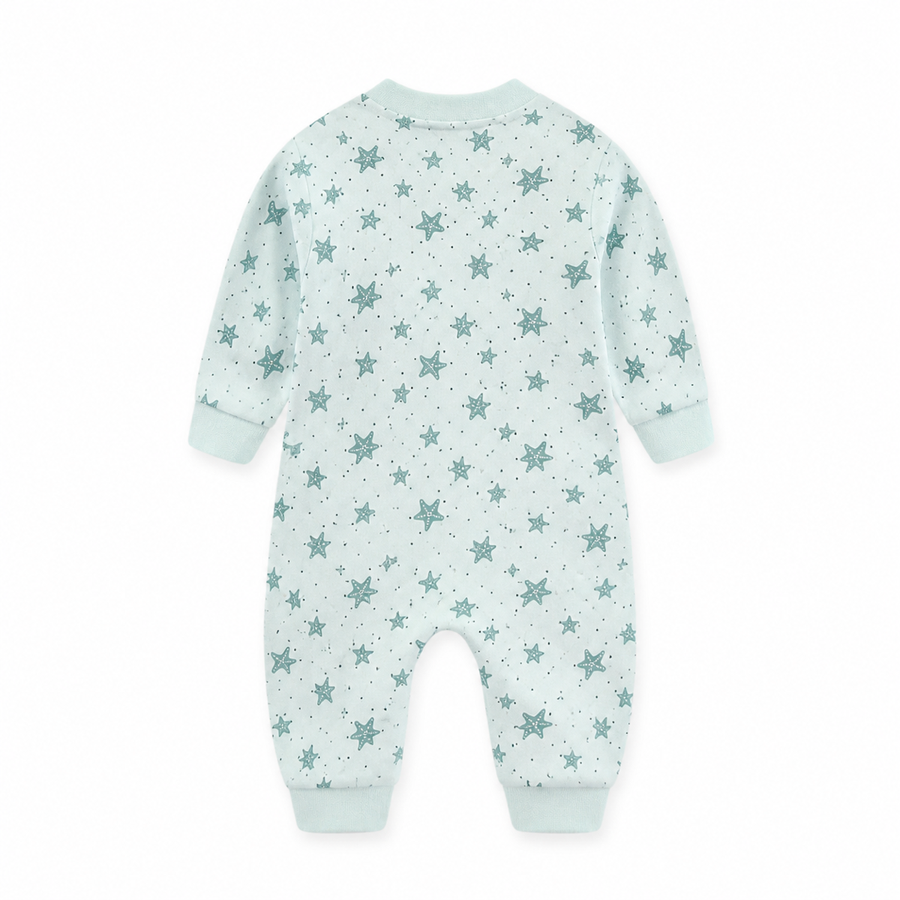 Mint Stars Romper — Mint Stars — Back view — image 2