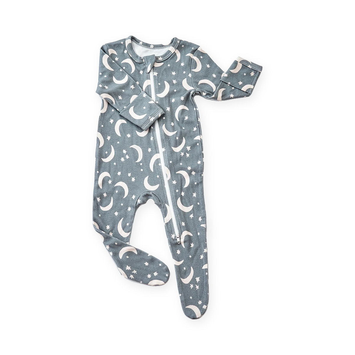Moon Phase Footed Romper — Moon Phase — Front view — image 1