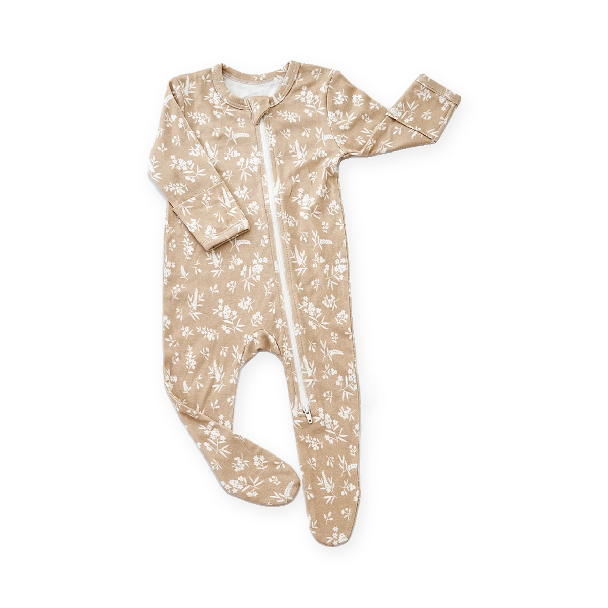 Fawn Meadow Footed Romper — Fawn Meadow — Front view — image 1