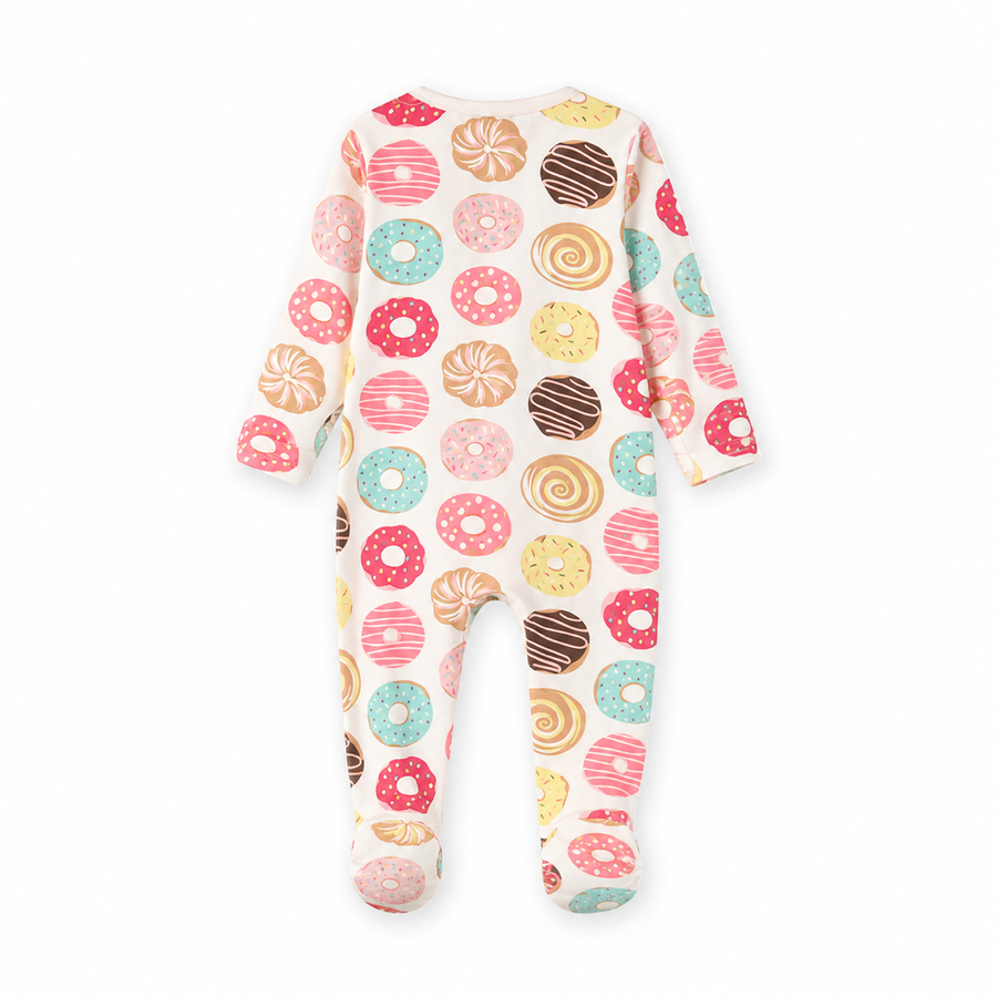 Doughnut Footed Romper — Doughnut — Back view — image 2