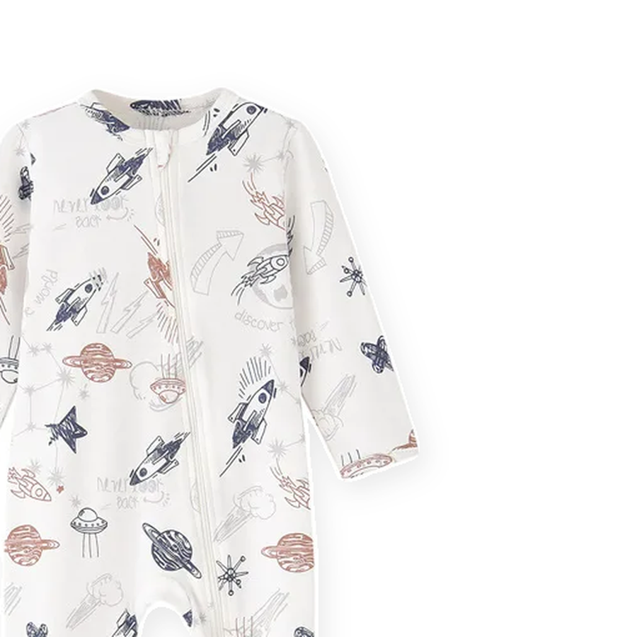 White Space Footed Romper — White Space — Cuff and foot detail — image 5