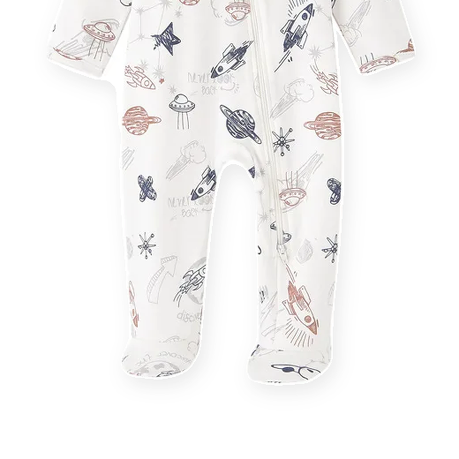 White Space Footed Romper — White Space — Gusset and seam detail — image 6